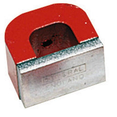 General - 1 Hole, 3/16" Hole Diam, 3" Overall Width, 15/16" Deep, 2-1/2" High, 50 Lb Average Pull Force, Alnico Power Magnets - 3/4" Pole Width - Exact Tooling