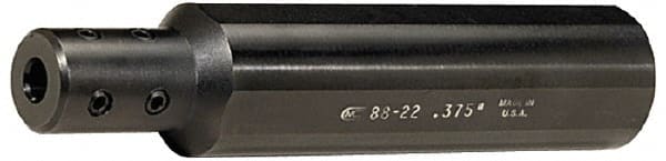 Global CNC Industries - 3/8" Bore Diam, 1-1/4" Shank Diam, Boring Bar Sleeve - 6-1/2" OAL, 1-1/2" Bore Depth - Exact Tooling