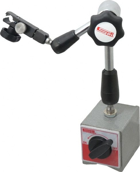 SPI - Rectangular Base, Indicator Transfer Stand - 9-1/8" High, 2-1/4" Base Length x 2" Base Width x 2-1/8" Base Height - Exact Tooling