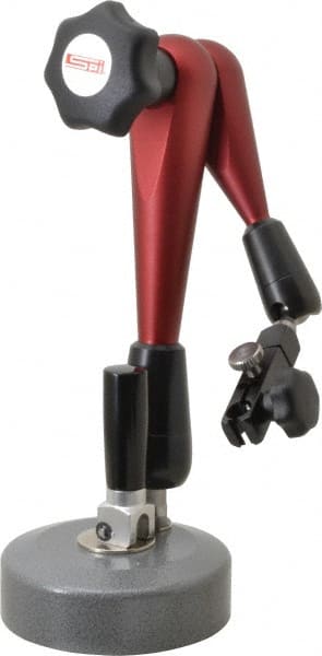 SPI - Aluminum (Arms), Round Base, Indicator Transfer Stand - 365mm High, Includes Holder - Exact Tooling