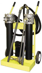 Parker - MicroGlass III Filter Media, 10 GPM Flow Rate, Portable Filter System - 10 Micron Rating, -40 to 150°F - Exact Tooling