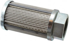 Parker - 30 Mesh, 190 LPM, 50 GPM, 3.53" Diam, Male/Female Magnetic Suction Strainer - 2 Port NPT, 7.39" Long - Exact Tooling