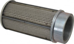 Parker - 30 Mesh, 380 LPM, 100 GPM, 4.47" Diam, Male/Female Magnetic Suction Strainer - 3 Port NPT, 9.35" Long - Exact Tooling