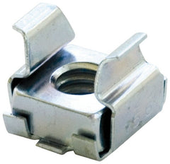 Value Collection - 1/2-13 Screw, 0.059 to 0.092" Thick, Spring Steel Cage Nut - Black Phosphate Finish - Exact Tooling