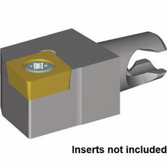 Kennametal - Right Hand Cut, Size KM12, CC..09T308 Insert Compatiblity, Modular Turning & Profiling Cutting Unit Head - 8mm Ctr to Cutting Edge, 15mm Head Length - Exact Tooling