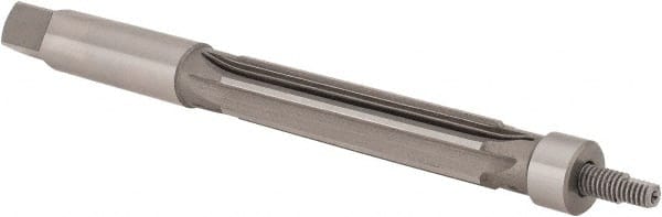 Value Collection - 9/16" Reamer Diam, 0.006 Max Expansion, Straight Shank, 2-1/2" Flute Length, Hand Expansion Reamer - Straight Flute, 6" OAL, Right Hand Cut, 6 Flutes, High Speed Steel - Exact Tooling