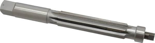 Value Collection - 1-1/8" Reamer Diam, 0.012 Max Expansion, Straight Shank, 4-3/4" Flute Length, Hand Expansion Reamer - Straight Flute, 10-1/2" OAL, Right Hand Cut, 8 Flutes, High Speed Steel - Exact Tooling