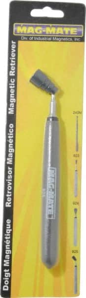 Mag-Mate - 32" Long Magnetic Retrieving Tool - 14 Lb Max Pull, 6-1/2" Collapsed Length, 5/8" Head Diam - Exact Tooling