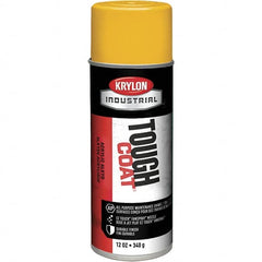 Krylon - OSHA Yellow, 12 oz Net Fill, High Gloss, Enamel Spray Paint - 20 to 25 Sq Ft per Can, 16 oz Container, Use on Conduits, Ducts, Electrical Equipment, Machinery, Metal, Motors, Pipelines & Marking Areas, Railings, Steel Bars, Tool Boxes, Tools - Exact Tooling
