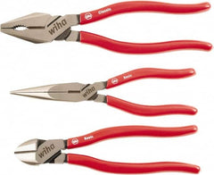 Wiha - 3 Piece Cutting Plier Set - Comes in Box - Exact Tooling