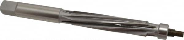 Value Collection - 3/4" Reamer Diam, 0.006 Max Expansion, Straight Shank, 3-1/2" Flute Length, Hand Expansion Reamer - Spiral Flute, 8" OAL, Left Hand Spiral, Right Hand Cut, 8 Flutes, High Speed Steel - Exact Tooling