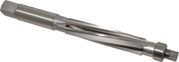 Value Collection - 1" Reamer Diam, 0.012 Max Expansion, Straight Shank, 4-1/2" Flute Length, Hand Expansion Reamer - Spiral Flute, 8" OAL, Left Hand Spiral, Right Hand Cut, 8 Flutes, High Speed Steel - Exact Tooling