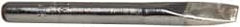 Hexacon Electric - 3/16 Inch Point, 1/4 Inch Tip Diameter, Semi Chisel Soldering Iron Tip - For Use with SI-30H - Exact Tooling