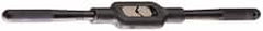 Cle-Line - 1/16 to 3/8" Tap Capacity, Straight Handle Tap Wrench - 9" Overall Length - Exact Tooling