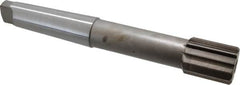 Interstate - 2" Diam, 1.498 to 1.5" Max Diam 5MT Morse Taper Shank, 2-1/4" Flute Length, Machine Expansion Reamer - Straight Flute, 14" OAL, Right Hand Cut, 12 Flutes, High Speed Steel, Bright Finish - Exact Tooling