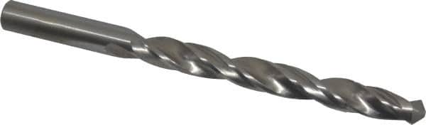 Made in USA - 7/16" Reamer Diam, 4-1/2" Flute Length, Combo Drill & Reamer - 6" OAL, Right Hand Cut, High Speed Steel - Exact Tooling