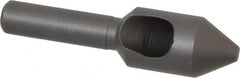 Weldon - 7/16" Head Diam, 1/4" Shank Diam, 60° High Speed Steel Countersink - Bright Finish, 1-3/4" OAL, Single End, Straight Shank, Right Hand Cut - Exact Tooling