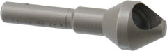 Weldon - 9/16" Head Diam, 1/4" Shank Diam, 60° High Speed Steel Countersink - Exact Tooling