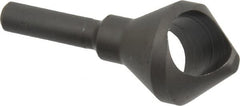 Weldon - 13/16" Head Diam, 1/4" Shank Diam, 82° High Speed Steel Countersink - Bright Finish, 2-1/16" OAL, Single End, Straight Shank, Right Hand Cut - Exact Tooling