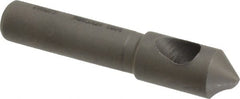 Weldon - 19/64" Head Diam, 1/4" Shank Diam, 82° High Speed Steel Countersink - Exact Tooling