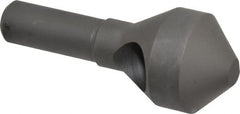 Weldon - 1-1/8" Head Diam, 1/2" Shank Diam, 90° High Speed Steel Countersink - Exact Tooling