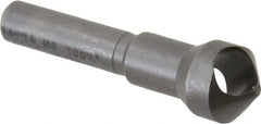 Weldon - 7/16" Head Diam, 1/4" Shank Diam, 100° High Speed Steel Countersink - Exact Tooling