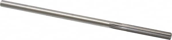 Made in USA - 1/4" High Speed Steel 6 Flute Chucking Reamer - Straight Flute, 0.2405" Straight Shank, 1-1/2" Flute Length, 6" OAL - Exact Tooling