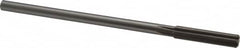 Made in USA - 3/8" High Speed Steel 6 Flute Chucking Reamer - Straight Flute, 0.3105" Straight Shank, 1-3/4" Flute Length, 7" OAL - Exact Tooling