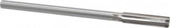 Made in USA - 0.4365" High Speed Steel 6 Flute Chucking Reamer - Straight Flute, 0.373" Straight Shank, 1-3/4" Flute Length, 7" OAL - Exact Tooling