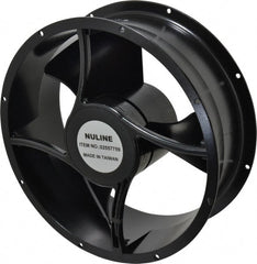Value Collection - 230 Volts, AC, 550 CFM, Round Tube Axial Fan - 0.19 Amp Rating, 1,400 to 1,650 RPM, 10" High x 10" Wide x 3-1/2" Deep - Exact Tooling