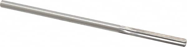 Made in USA - 1/4" High Speed Steel 6 Flute Chucking Reamer - Straight Flute, 1/4" Straight Shank, 1-1/2" Flute Length, 6" OAL - Exact Tooling