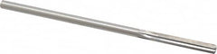Made in USA - 1/4" High Speed Steel 6 Flute Chucking Reamer - Straight Flute, 1/4" Straight Shank, 1-1/2" Flute Length, 6" OAL - Exact Tooling