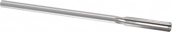 Made in USA - 0.373" High Speed Steel 6 Flute Chucking Reamer - Straight Flute, 0.3105" Straight Shank, 1-3/4" Flute Length, 7" OAL - Exact Tooling