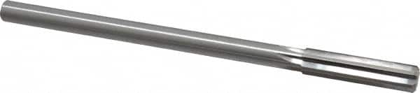 Made in USA - 0.4355" High Speed Steel 6 Flute Dowel Pin Chucking Reamer - Exact Tooling