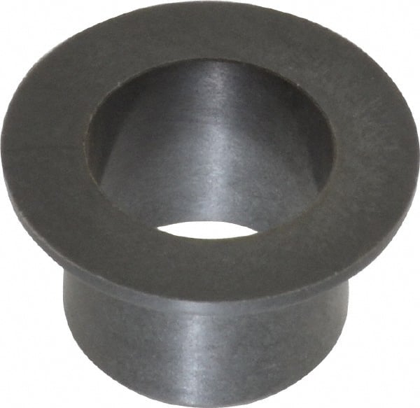 Igus - 1/2" Inside x 19/32" Outside Diam, Thermoplastic Sleeve Bearing - 7/8" Outside Diam, 0.046" Flange Thickness, 1/2" OAL - Exact Tooling