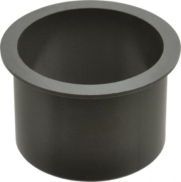 Igus - 2-1/2" Inside x 2-11/16" Outside Diam, Thermoplastic Sleeve Bearing - 3-1/8" Outside Diam, 0.093" Flange Thickness, 2" OAL - Exact Tooling