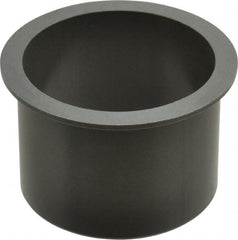 Igus - 2-1/2" Inside x 2-11/16" Outside Diam, Thermoplastic Sleeve Bearing - 3-1/8" Outside Diam, 0.093" Flange Thickness, 2" OAL - Exact Tooling