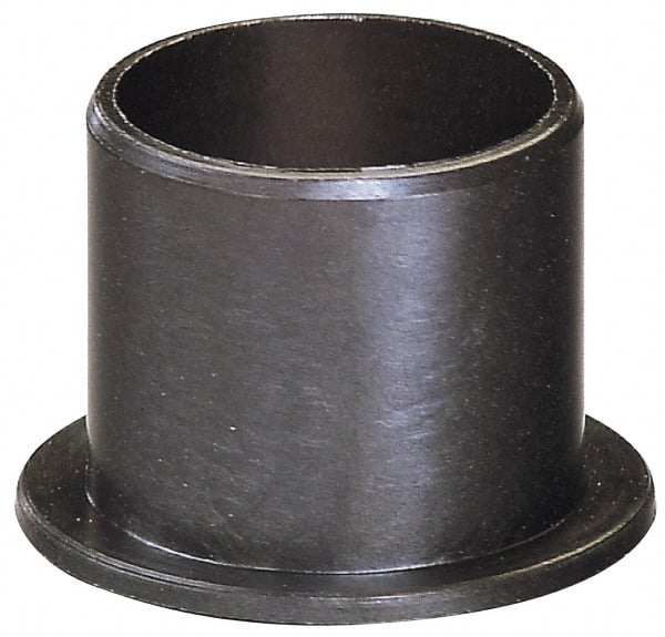 Igus - 3/8" Inside x 15/32" Outside Diam, Thermoplastic Sleeve Bearing - 11/16" Outside Diam, 0.046" Flange Thickness, 3/4" OAL - Exact Tooling