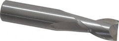 OSG - 3.5mm, 7mm LOC, 4mm Shank Diam, 51mm OAL, 2 Flute, Solid Carbide Square End Mill - Single End, Uncoated, Spiral Flute, 30° Helix, Centercutting, Right Hand Cut, Right Hand Flute, Series 412 - Exact Tooling