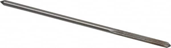 Interstate - 1/8" High Speed Steel Chucking Reamer - Straight Flute, 0.119" Straight Shank, 7/8" Flute Length, 3-1/2" OAL - Exact Tooling