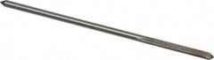 Interstate - 1/8" High Speed Steel Chucking Reamer - Straight Flute, 0.119" Straight Shank, 7/8" Flute Length, 3-1/2" OAL - Exact Tooling