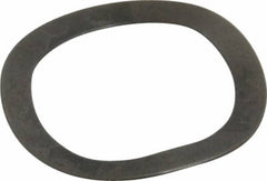 Gardner Spring - 0.459" ID x 0.608" OD, Grade 1074-1095 Steel Wave Disc Spring - 0.008" Thick, 0.037" Overall Height, 0.025" Deflection, 4 Lb at Deflection - Exact Tooling