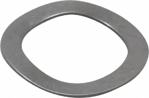 Gardner Spring - 0.44" ID x 0.618" OD, Grade 1074-1095 Steel Wave Disc Spring - 0.008" Thick, 0.04" Overall Height, 0.025" Deflection, 4 Lb at Deflection - Exact Tooling