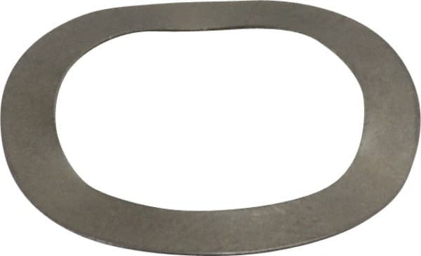 Gardner Spring - 0.531" ID x 0.734" OD, Grade 302 Stainless Steel Wave Disc Spring - 0.009" Thick, 0.05" Overall Height, 0.03" Deflection, 5.5 Lb at Deflection - Exact Tooling