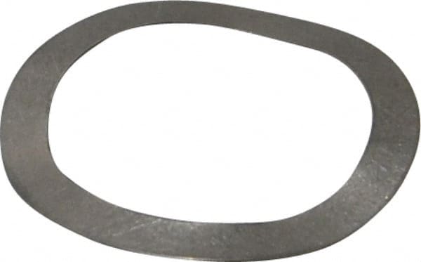 Gardner Spring - 0.65" ID x 0.855" OD, Grade 302 Stainless Steel Wave Disc Spring - 0.01" Thick, 0.06" Overall Height, 0.03" Deflection, 5.5 Lb at Deflection - Exact Tooling