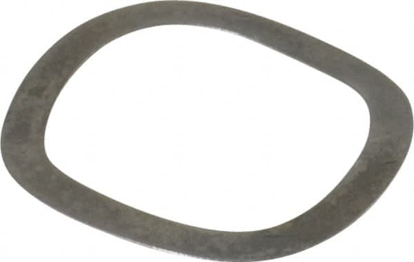 Gardner Spring - 0.719" ID x 0.925" OD, Grade 1074 Steel Wave Disc Spring - 0.01" Thick, 0.066" Overall Height, 0.033" Deflection, 7.5 Lb at Deflection - Exact Tooling