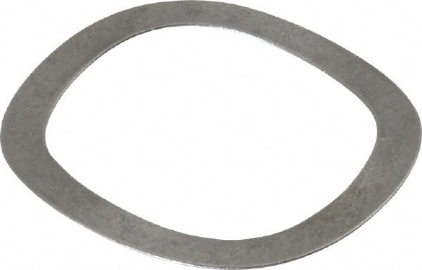 Gardner Spring - 1.201" ID x 1.543" OD, Grade 1074 Steel Wave Disc Spring - 0.017" Thick, 0.105" Overall Height, 0.052" Deflection, 21 Lb at Deflection - Exact Tooling