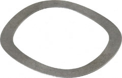 Gardner Spring - 1.201" ID x 1.543" OD, Grade 1074 Steel Wave Disc Spring - 0.017" Thick, 0.105" Overall Height, 0.052" Deflection, 21 Lb at Deflection - Exact Tooling