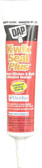 DAP - 5.5 oz Tube White Acrylic & Latex Caulk - -30 to 180°F Operating Temp, 30 min Tack Free Dry Time - Exact Tooling