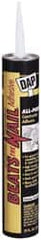 DAP - 28 Fluid Ounce Container, Gray, Cartridge Synthetic Rubber Construction Adhesive - Service Temp from -20 to 140°F, Indoor, Outdoor - Exact Tooling